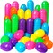 600 Pcs Plastic Easter Eggs,2.35" Bright Colors Easter Eggs for Easter Hunt, Easter Theme Party Decoration, Basket Stuffers Fillers (600)
